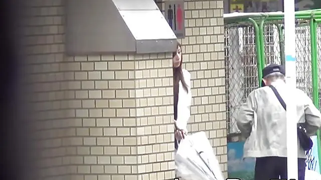 Public toilet scene with Japanese girls urinating in stealthy style