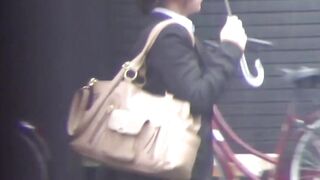 Japanese girls urinating solo in the restroom
