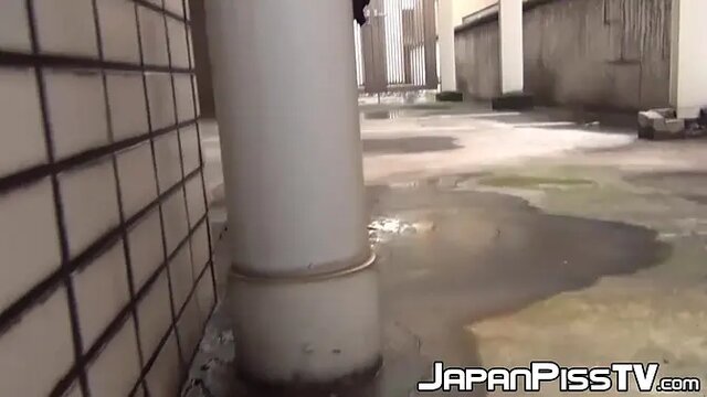 Hidden camera captures Japanese beauties in public golden showers