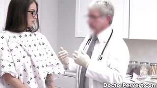During a routine checkup, Maddy May is tempted by her twisted older doctor