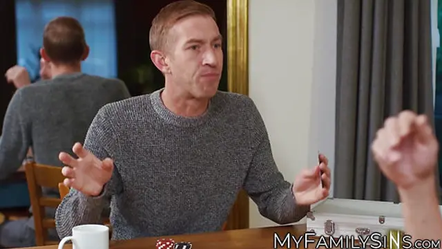 Blonde beauty Nina Heels gets double action from big guys