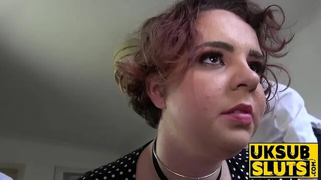 British submissive slut rides huge cock in reverse cowgirl