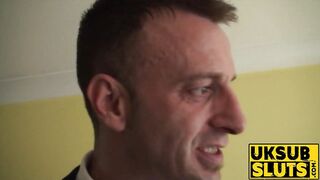UKSubSluts com - UK girl with big boobs enjoys intense spanking during wild sex