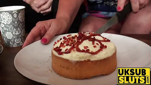 UKSubSluts com - Luscious mature sub delights young guy with playful teasing