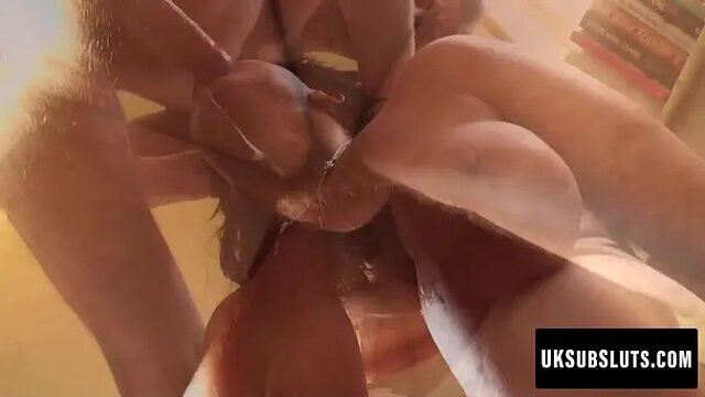 Dark-haired MILF takes punished by dominant white guy