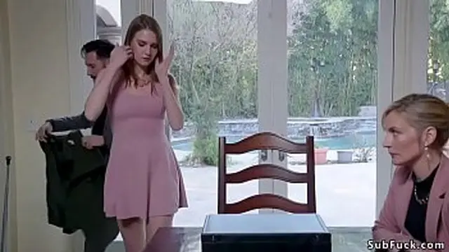 Corporate blonde slut Mona Wales and girlfriend Ashley Lane get anal👌 fucked by their lawyer in bdsm