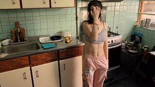 Hot kitchen staff gets rough action in the back!