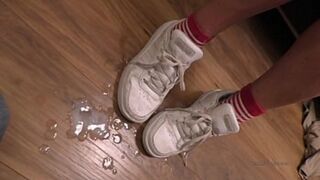 feet shoes cum covered - cumpilation