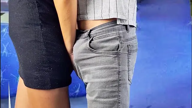 College student gets behind penetrated in public by a stranger