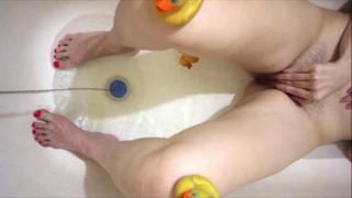 Dirty Foot Play in Bathroom, Hairy Pussy🌮️ Masturbating and Climaxing