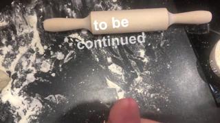  Blowjob in the kitchen Pt 2/3 Urethra toyed with knife