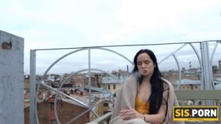 SISPORN Forbidden pleasures help the shy brunette quit smoking