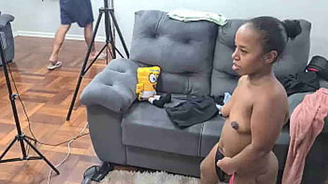 Secret🤫 footage: Dwarf couple laugh and chat during porn session