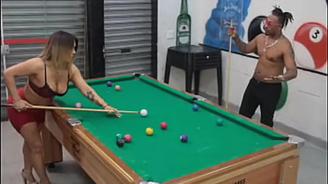 Sexy brunette Bruna Ferraz gets butt🍑-fucked by Nego Catra on a crimson bar