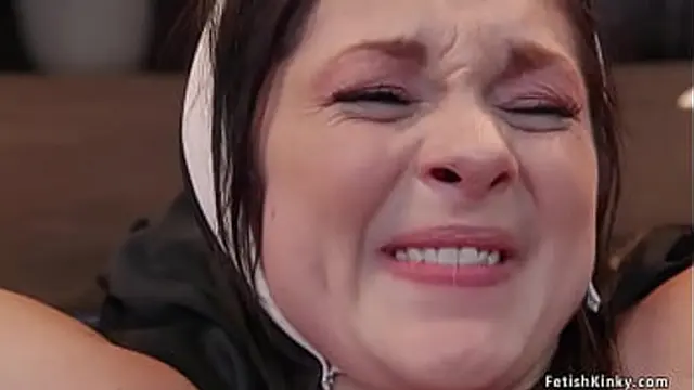 Head priest Stirling Cooper whipping nun Petra Blair &mdash;  finishing with big cock🍆 in throat; bondage follow-up with visitor Lily Lane